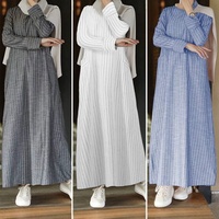 Robe longue à manches longues en organza à rayures translucides, style chinois artistique vintage, en fausse fourrure, col rond, coupe trapèze, pour femmes, approvisionnement transfrontalier