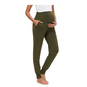 Maternité Femmes Polyester Casual Confortable Lounge Yoga <span class=keywords><strong>Pantalon</strong></span> - Product Image 3