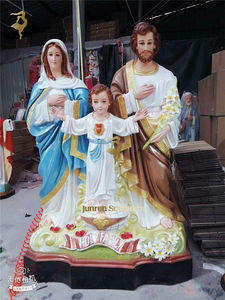 Decoración DE LA IGLESIA interior resina religiosa católica Estatua de la Sagrada Familia escultura a la venta José María <span class=keywords><strong>y</strong></span> Jesús - Product Image 6