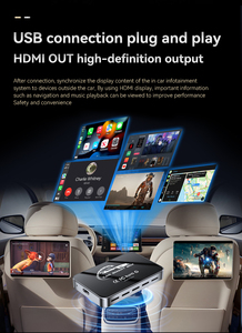 อะแดปเตอร์ไร้สาย CarPlay AI Dongle Box สำหรับในรถยนต์ 2GB 16GB ระบบ Android 13 รองรับ Android Auto กล่องสตรีมมิ่งมัลติมีเดียในรถยนต์ - Product Image 2