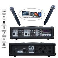 Système Audio Professionnel 1000 W, Caisson de Basses 2x12", Enceintes de Sonorisation PA, Bluetooth TWS, Ensembles Karaoké, Système DJ, Mélangeur Amplifié 4 Canaux, Bocina Parlant