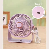 Ventilateur USB Rechargeable Ventilateurs de bureau électriques Support Petit mini ventilateur Ventilateur de table portable