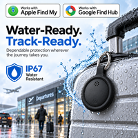 Traceur intelligent anti-perte BLE pour bagages avec batterie remplaçable CR2032, compatible avec Apple Find My et Google Find My Device Key Finder