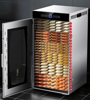 Hete Aanbieding 8/12/16 Tray Touchscreen Voedseldroger Commerciële Tijdgestuurde Versie Fruitdroogmachine met Ozonfunctie