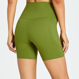 Short de survêtement d'été décontracté personnalisé pour femmes Sexy Gym Fitness Yoga Shorts poches gros Scrunch Stretch sans couture Spandex - Product Image 2
