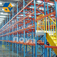 Plate-forme de mezzanine de stockage d'entrepôt industriel personnalisé de grenier en acier résistant système de rayonnage de palette de plancher de mezzanine en métal