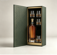 Cajas Rígidas Magnéticas con Cartón Gris e Impresión Offset para Empaque de Bebidas y Whisky