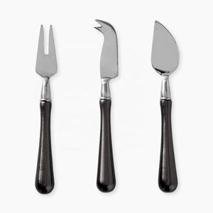 cute cheese knives set Stainless Steel Silver Plated Tableware Round Rustic Handle Cheese Slicer <b>fertilizer</b> <b>Spreaders</b> Set - Product Image 2
