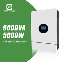 GP New Energy 10Kw LiFePO4 Batería completa fuera de la red Sistema de energía solar para el hogar