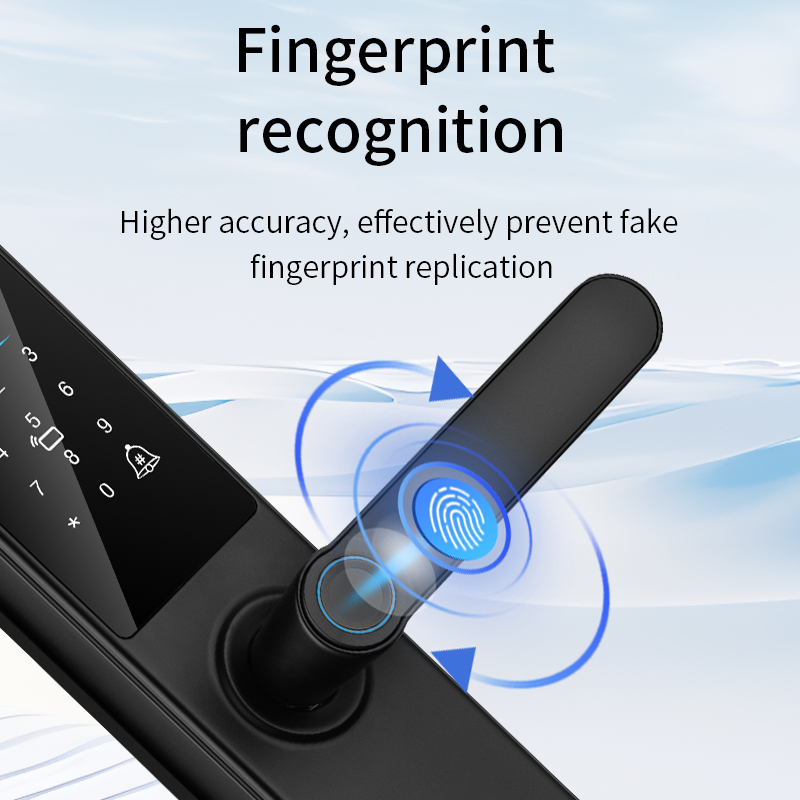 Electronic Smart Door Lock S821MAX Tuya Cloud Camera Fingerprint Code IC Card for Hotel Villa · image 6