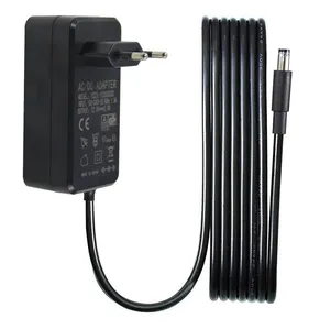 Enchufe de pared de la UE 1M 22AWG fuente de alimentación 12V 5A Ac Dc 5521Mm adaptador de corriente para cámara CCTV LED