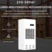 Nouveau déshumidificateur industriel électrique 220V/380V à économie d'énergie avec réfrigérant R410A, dégivrage automatique, 288 litres/jour, métal, 0-50 dB