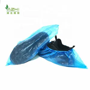 Factory Direct Supply Disposable Plastic Foot Cover PE Feet Cover cheap blue Shoes Cover on sales