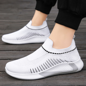 Zapatillas de Tenis Negras de Malla Transpirable, con Punta Redonda, Entresuela de EVA y Suela de Goma, para Todas las Temporadas - Product Image 2