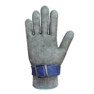 <strong>Silver</strong> Level 5 Durable Anti-cut <strong>Gloves</strong> Stainless Steel Wire Metal Mesh Butcher Cut Resistant Safety Work <strong>Gloves</strong> - Product Image 2