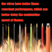 Productos calientes Material de cableado del aparato UL 758 UL1581 Prueba de llama vertical estándar 200 Deg C 30 Vac AWM PFA Cable de alambre aislado