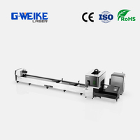Penjualan Langsung Pabrik Mesin Pemotong Laser Fiber Dual-chuck 1kw 2kw 3kw Baru untuk Pipa dan Tabung Logam, Kustomisasi Tersedia