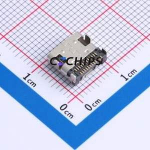 TYPE-C 24P QT 143 USB Connector SMD Connector ( Connector Type: Type-C )( Protocol Standard: USB 3.1 )( Gender: Female ) - Product Image 2