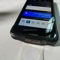 Terminal portable industriel robuste étanche Android 13.0, scanner de données, lecteur de codes-barres 1D 2D C71, PDA avec lecteur d'empreintes digitales