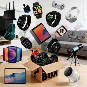 Caja Misteriosa Sorpresa con Reloj Inteligente, Control de Videojuegos, Relojes Electrónicos para Fiestas, Gafas <span class=keywords><strong>Meta</strong></span>, Anillo Inteligente - Product Image 1