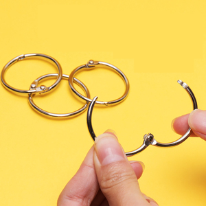 Nhà Máy Giá Vàng Bạc Kim Loại O-Ring Cuốn Sách Chất Kết Dính Bản Lề Nhẫn Móc Clip DIY Móc Chìa Khóa Phụ Kiện - Product Image 6