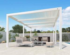 Fábrica al aire libre Louvered Canopy Bioclimatic Balcón Impermeable Patio Louver Aluminio Pérgola - Product Image 6
