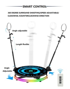 Đèn Vòng Tròn Chụp Ảnh Tự Sướng Wifi Live Show Máy Ảnh Gian Hàng <span class=keywords><strong>Video</strong></span> Cabina De Fotos 360 Buồng Chụp Ảnh Tự Động Xoay 360 Có Chân Đế - Product Image 4