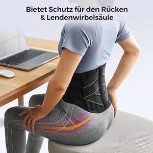 Breathable Adjustable Waist Lumbar <strong>Lower</strong> <strong>Back</strong> <strong>Support</strong> <strong>Belt</strong> Corset Removable Pad for Men Women Adult Sciatica Pain Relief Tummy - Product Image 4