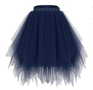 Femmes élastique court jupon Tulle jupes couches été adulte <span class=keywords><strong>danse</strong></span> Tutu jupe sous-jupe <span class=keywords><strong>Rockabilly</strong></span> fantaisie jupe Ballet - Product Image 1