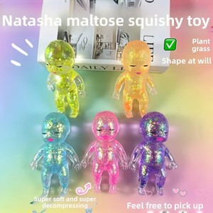 Muñeca Natasha, Juguete Antiestrés de Goma Moldeable con Purpurina de Colores, Juguete Pequeño de Rebote Lento para Jóvenes, Venta al Por Mayor - Product Image 4