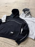 Ensemble de survêtement streetwear pour homme, coupe oversize, 400 GSM, comprenant un sweat à capuche ample personnalisé et un pantalon de survêtement baggy à jambes larges, tenue 2 pièces