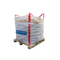 Promoción Hesheng 100% PP Jumbo Ton Bags Bulk Top Open Flat Bottom con deflector