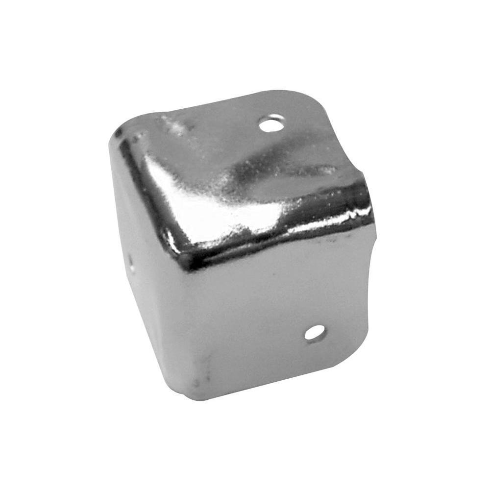 8-Pack 3.03" Speaker Corner Protectors - Black Plastic Right Angle Guards For Cabinet & Amp Protection