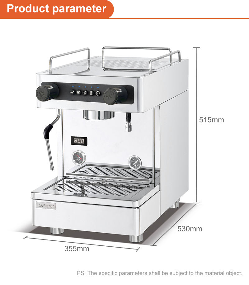 Commercial Conter TOP Stainless Steel Italian Semi-automatic Expresso  Coffee Machine with Double Boiler Mini Coffee Machine