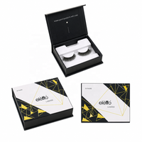 Boîte en papier de luxe pour faux cils réutilisables, cils doux avec bande flexible, emballage personnalisé pour la vente en gros de produits de beauté