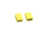 2,54mm Rastermaß DIN Mini Jumper PCB H6,5mm Buchse 300V 3A Messing mit Halbgoldbeschichtung Gelb 1*2P