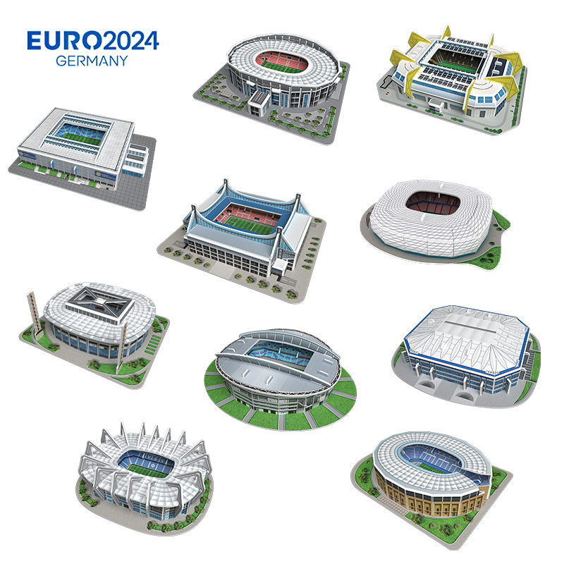 Colección de campos de fútbol.