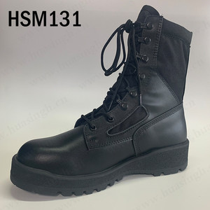 Rwh รองเท้าบูทยุทธวิธีสีดำพื้นยางหน่วงสำหรับตลาด lesotho รองเท้า HSM131สำหรับเดินขบวนกันน้ำ - Product Image 1