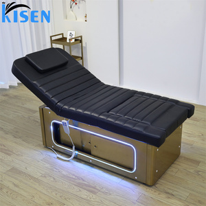 เก้าอี้นวดเท้าไฟฟ้าอเนกประสงค์ Kisen Luxury พร้อมไฟ LED อ่างแช่เท้า เตียงนวดหนัง PU ทันสมัย โต๊ะทำเล็บเท้าสำหรับร้านเสริมสวย - Product Image 1