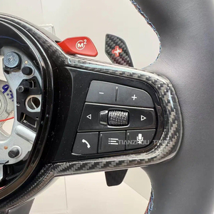 Volante Calefactable Personalizado de Cuero Completo y Alcántara para BMW G20 <span class=keywords><strong>330i</strong></span> X3 G01 540i G30 M550i X5 G05 G80 M3 G82 M4 M240i G42 Lci - Product Image 3