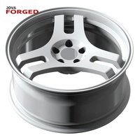 Rines de Aluminio Forjado Blancos Personalizados de la Marca JOVA, PCD 5x100, 3 Radios, ET 40mm, 25mm/100mm, Ajuste Universal, Garantía de 36 Meses