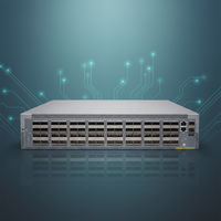 QFX5210-64C-AFO2 Switch Jaringan 100GbE 64 Port QSFP28 Layer 3 Store and Forward 2.1Bpps Switch Fiber Kepadatan Tinggi
