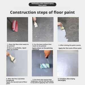 Water-based Epoxy Colored Sand Floor <b>Paint</b>, Self-leveling, Artistic, Wear-resistant, Waterproof and Marble-like <b>Coating</b> Floor - Product Image 4