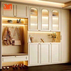 <span class=keywords><strong>JYN</strong></span> Meubles de salon Cloison d'entrée personnalisée Grand espace Armoire d'entrée avec étagère à chaussures Armoire de rangement en bois - Product Image 1