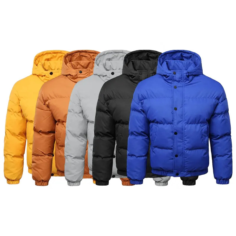 Veste matelassée multicolore pour hommes, manteau personnalisé pour l'hiver