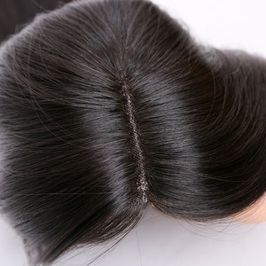 Piezas de Repuesto de cabello liso para mujer, cutícula alineada, virgen europea, pelo humano - Product Image 6