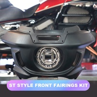 Kit de carénage avant ABS de style Softail ST avec support en acier inoxydable 304 - Choix de pare-brise de 6,5 pouces ou 8,5 pouces, accessoires pour moto
