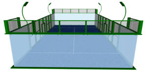 Conjunto Completo de Pista de Pádel con Techo, Solución Integral para Pista de Pádel Móvil Suspendida - Product Image 5