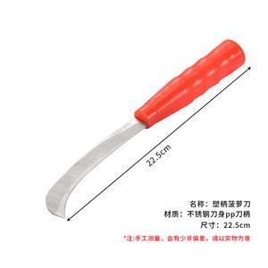 سكين أناناس من الفولاذ المقاوم للصدأ تقشير منزلي متعدد الوظائف سكين منحني صغير حاد - Product Image 6