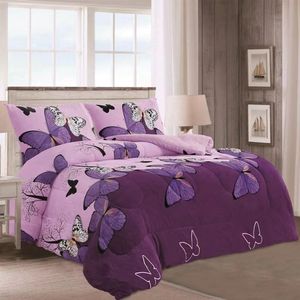 SUNWIN HOME 2023 nouveau Design papillon Cal roi reine couette ensembles Sherpa couverture ensemble de literie couettes ensemble - Product Image 2
